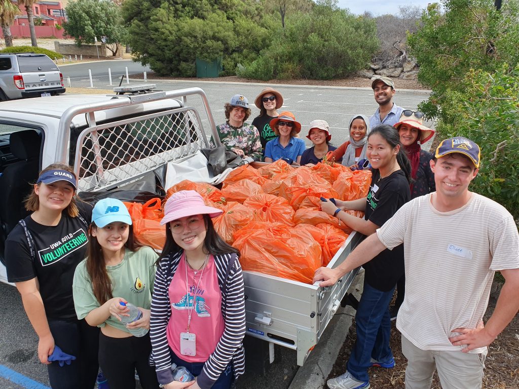 Students from WA universities planting during National Student Volunteer Week