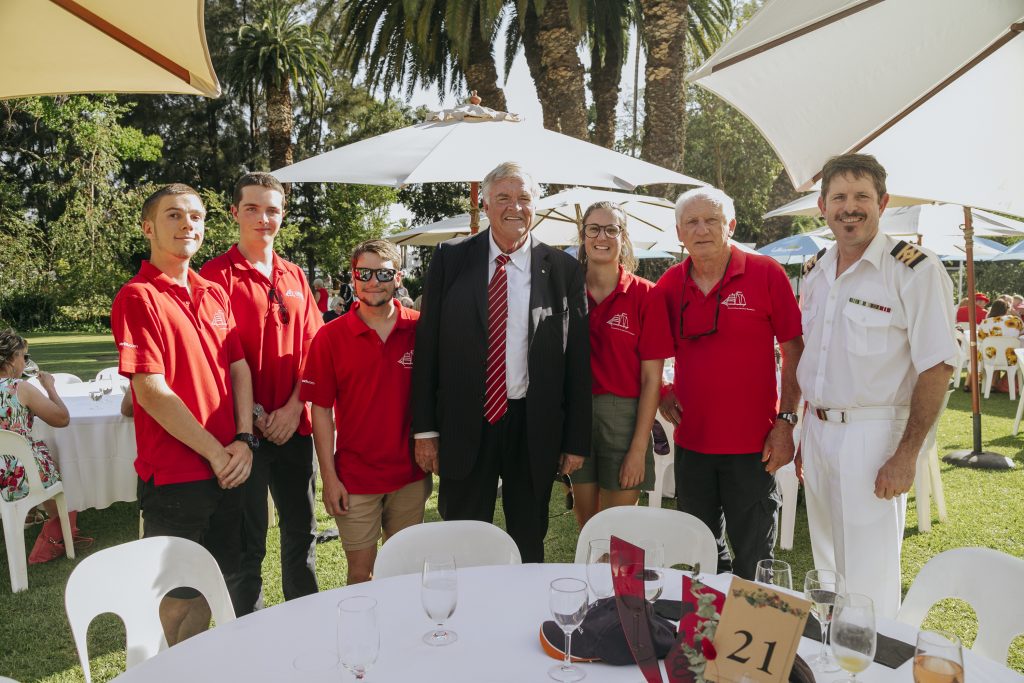 Patron of Volunteering WA, His Excellency the Honourable Kim Beazley AC, Governor of Western Australia with guests at the Garden Party at Government House.